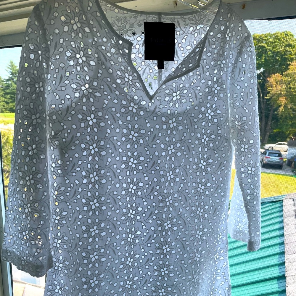Eyelet top by Talbots
